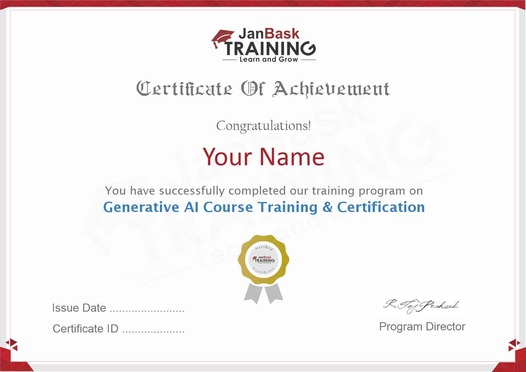 https://www.janbasktraining.com/assets/images/Generative-AI-Course-certificate.png Certificate icon