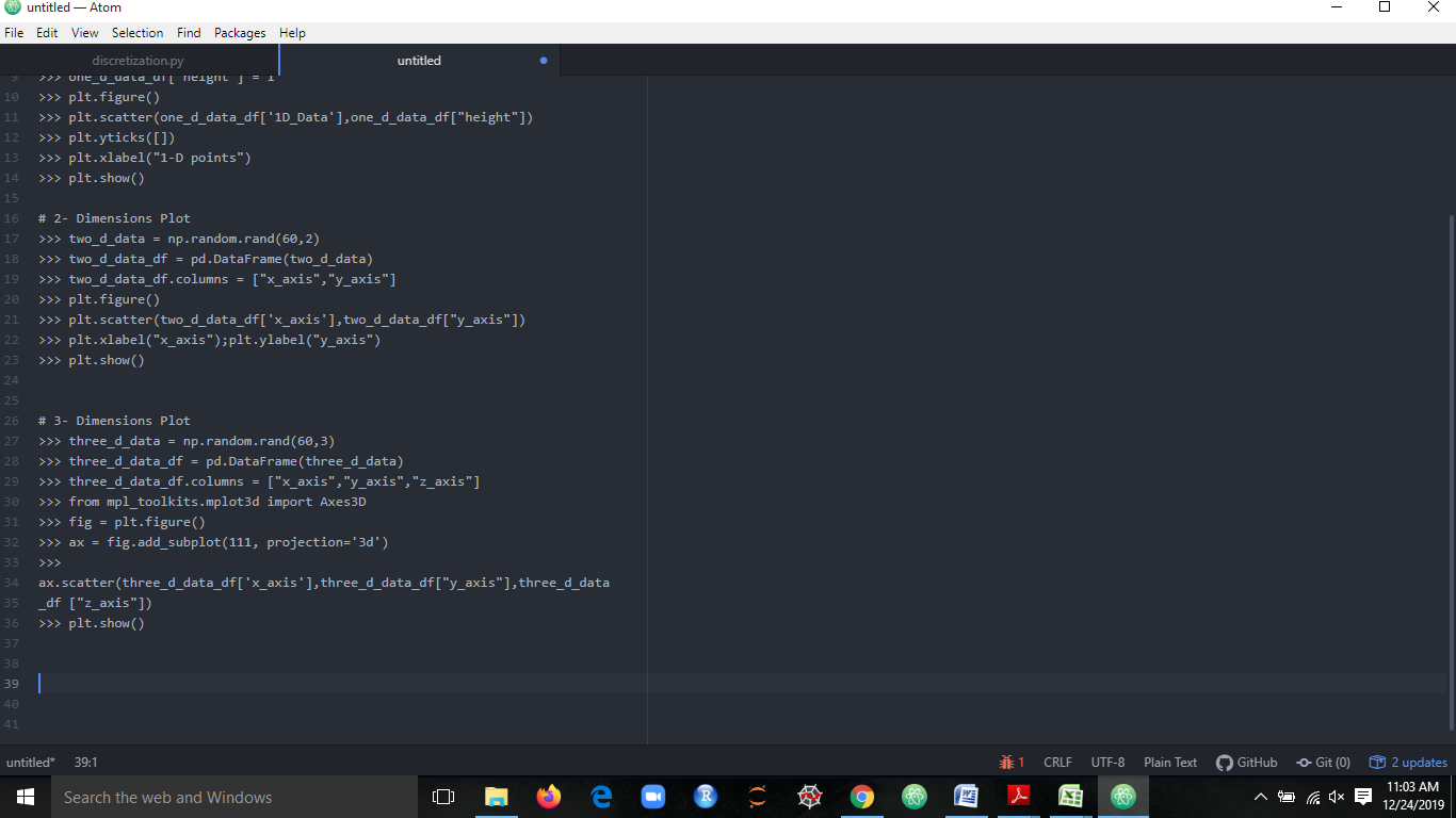 Explain Curse of dimensionality in 1D, 2D and 3D examples using Python ...